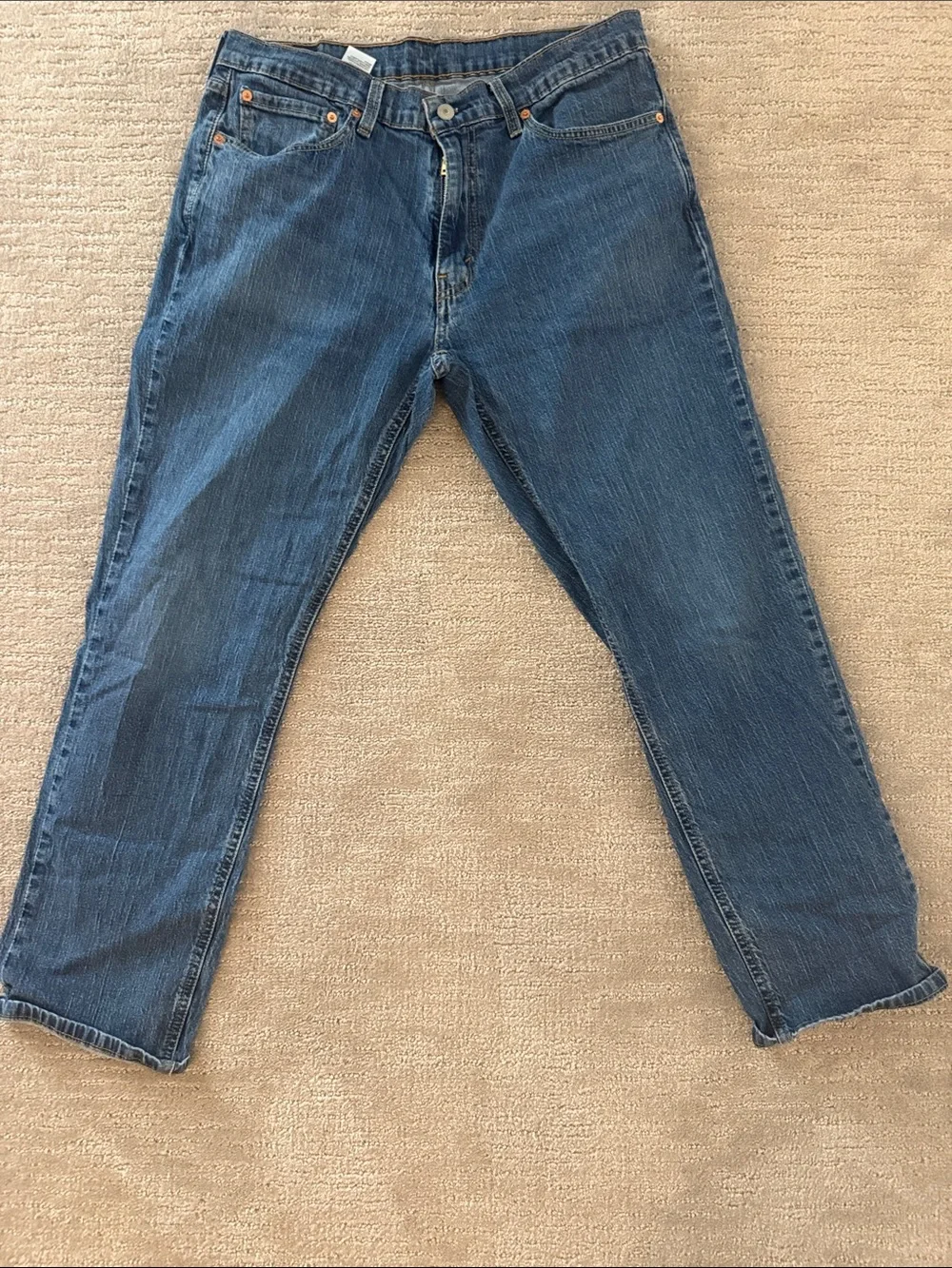 Levi's Men's Denim Straight Jeans in Medium Blue